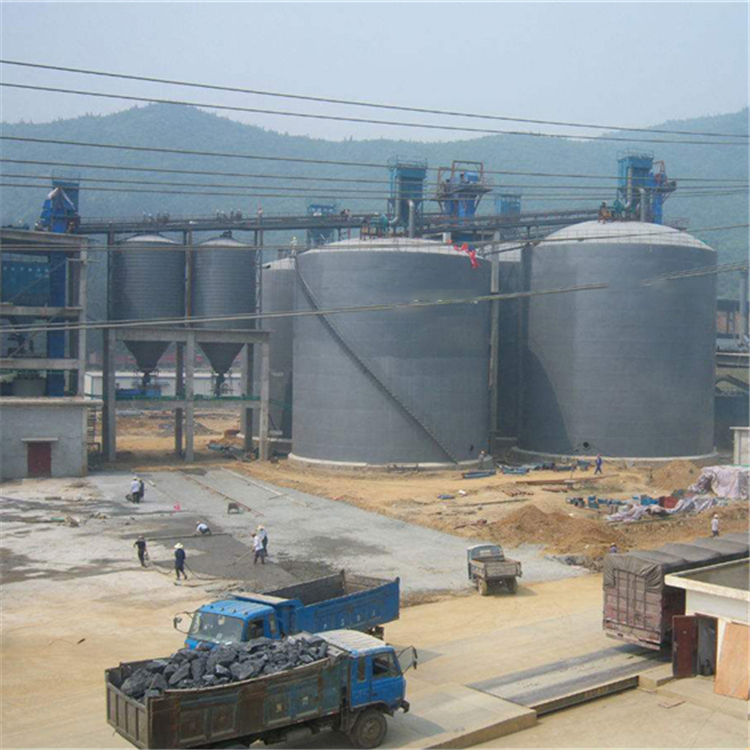株洲水泥钢板仓2座3000吨青岛项目进入施工